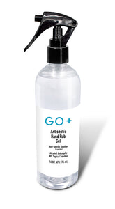 GO+ 16 Ounce Antiseptic Hand Rub Gel | Hand Sanitizer with Spray Applicator