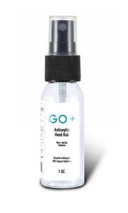 GO+ 1 Ounce Antiseptic Hand Rub Gel | Hand Sanitizer with Spray Applicator