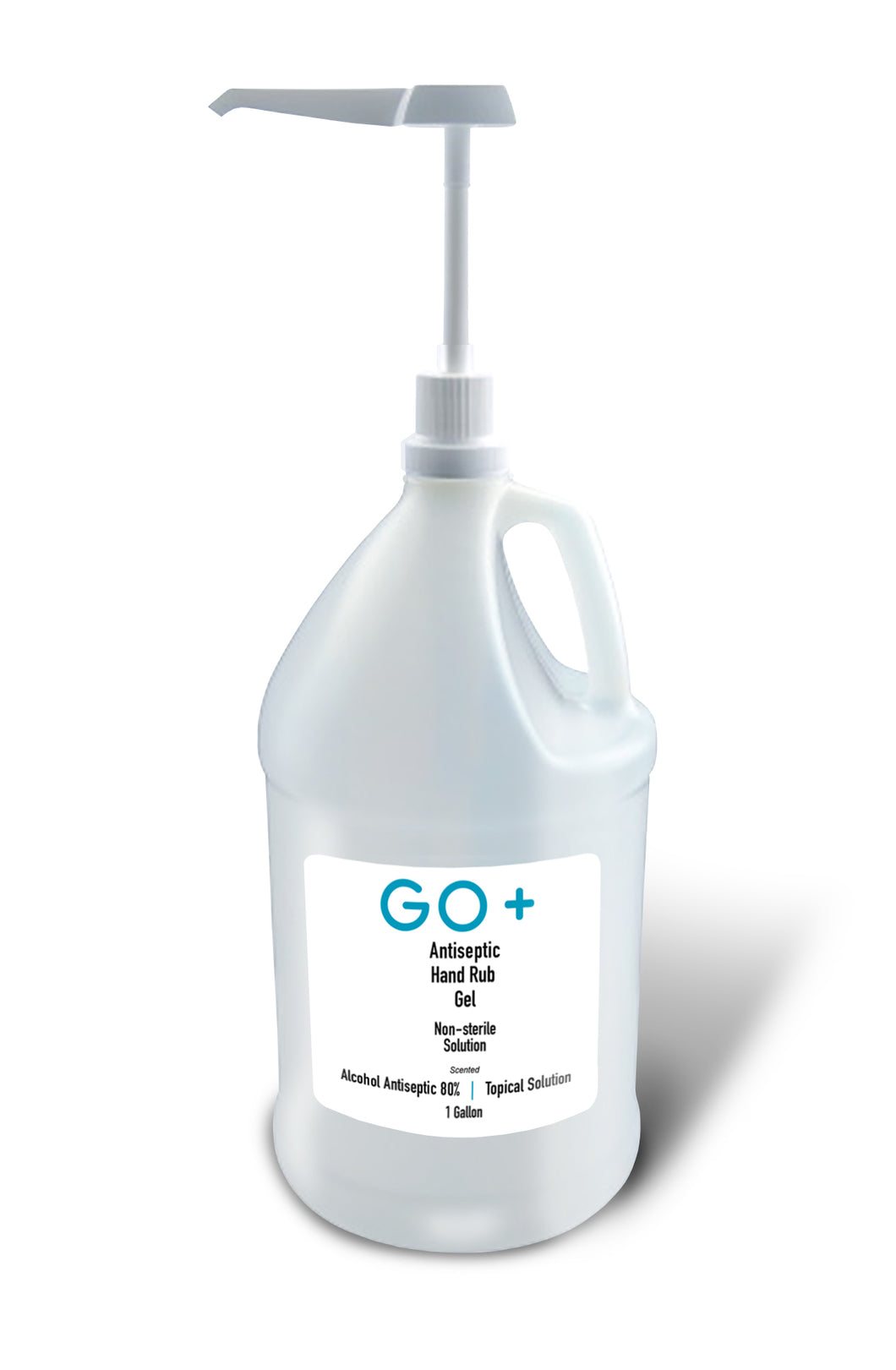 GO+ 1 Gallon Antiseptic Hand Rub Gel | Hand Sanitizer with Pump Top
